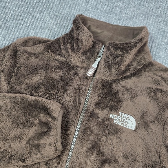 The North Face Jacket Womens Small Brown Osito Fleece Full Zip Soft Plush Y2K - Picture 1 of 12